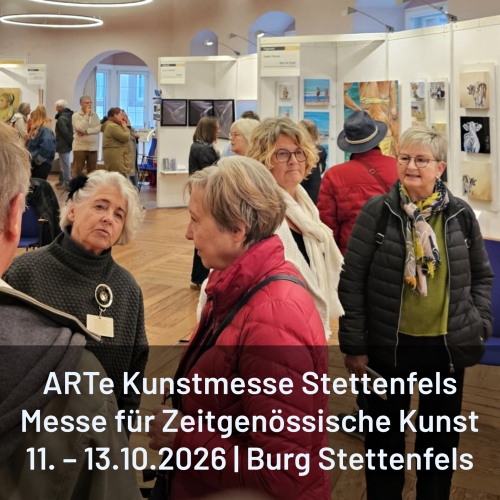 [KUN:ST] International auf der ARTe Kunstmesse Burg Stettenfels 2026
