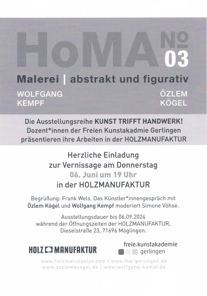 Wolfgang Kempf – Ausstellungsreihe HoMA Nr. 3