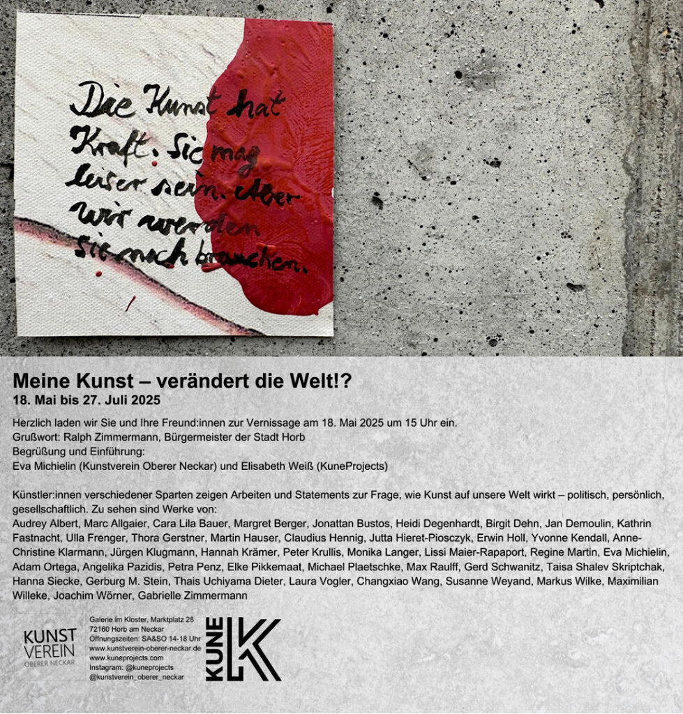 Gerburg M Stein »Meine Kunst – verändert die Welt!?«