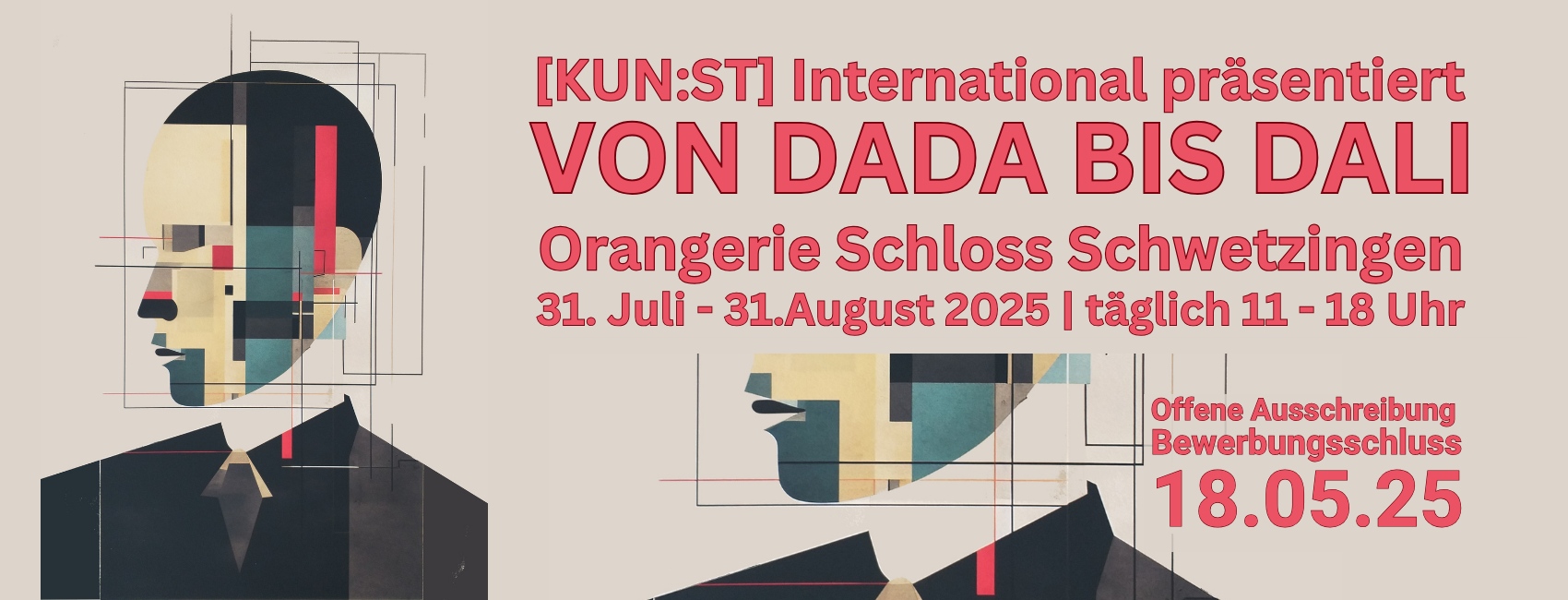 Von Dada bis Dali – Orangerie Schwetzingen 2025 Banner